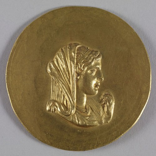 Medallion believed to depict Olympias